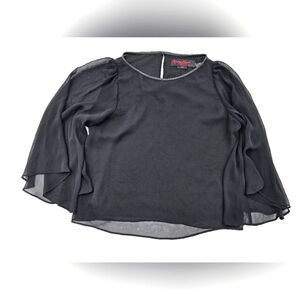 Alice and Olivia by Stacey Bendet Air sheer top blouse